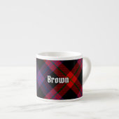 Clan Brown Tartan Espresso Kop (Voorkant rechts)