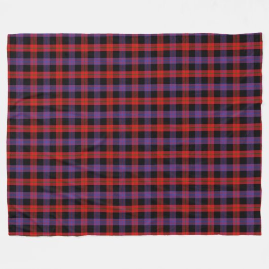 Clan Brown Tartan Fleece Deken (Voorkant (Horizontaal))