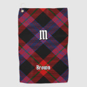 Clan Brown Tartan Golfhanddoek (Voorkant)