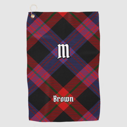 Clan Brown Tartan Golfhanddoek (Voorkant)