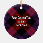 Clan Brown Tartan Keramisch Ornament (Achterkant)