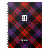 Clan Brown Tartan Notitieboek (Voorkant)