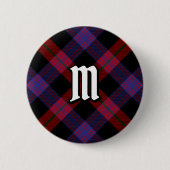 Clan Brown Tartan Ronde Button 5,7 Cm (Voorkant)