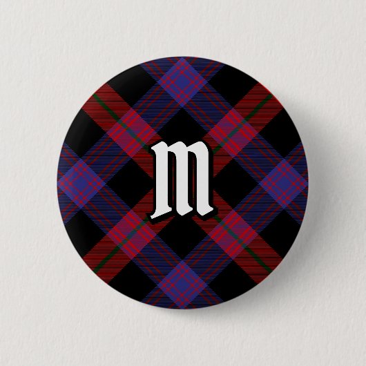 Clan Brown Tartan Ronde Button 5,7 Cm (Voorkant)