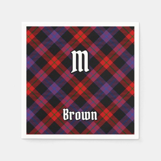 Clan Brown Tartan Servet (Voorkant)