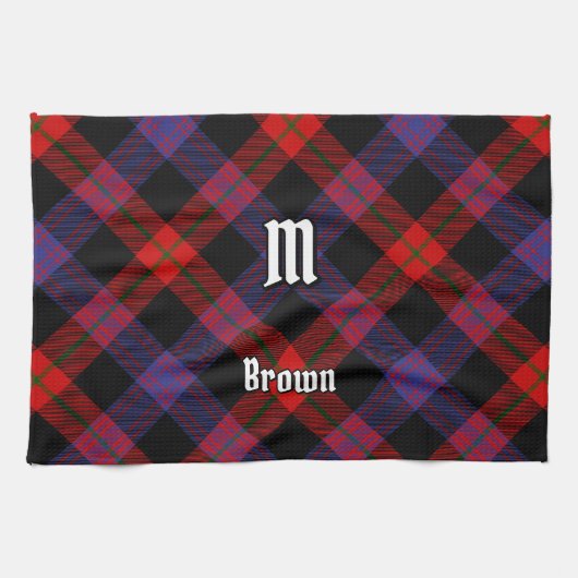 Clan Brown Tartan Theedoek (Horizontaal)