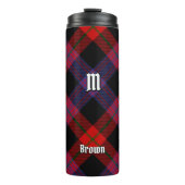 Clan Brown Tartan Thermosbeker (Voorkant)
