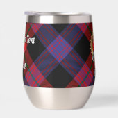 Clan Brown Wapen over Tartan (Rechts)