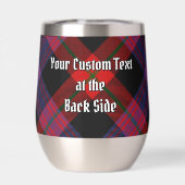 Clan Brown Wapen over Tartan (Achterkant)