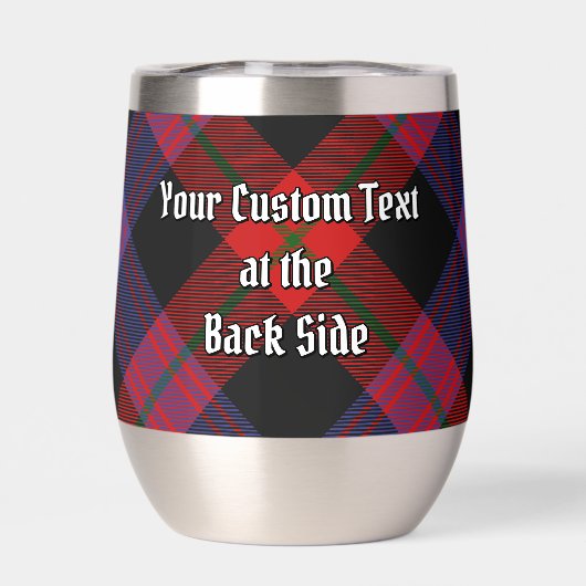 Clan Brown Wapen over Tartan (Achterkant)