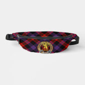Clan Brown Wapen over Tartan Heuptasje (Voorkant)