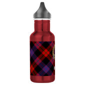 Clan Brown Wapen over Tartan Waterfles (Links)