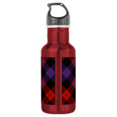 Clan Brown Wapen over Tartan Waterfles (Achterkant)