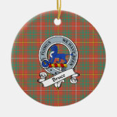 Clan Bruce Ancient Badge Tartan Pset Keramisch Ornament (Voorkant)