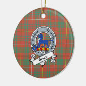 Clan Bruce Ancient Badge Tartan Pset Keramisch Ornament (Links)