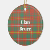 Clan Bruce Ancient Tartan Keramisch Ornament (Links)