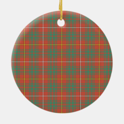 Clan Bruce Ancient Tartan Keramisch Ornament (Achterkant)