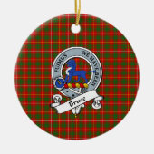 Clan Bruce Badge Tartan Pset Keramisch Ornament (Voorkant)