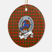Clan Bruce Badge Tartan Pset Keramisch Ornament (Links)