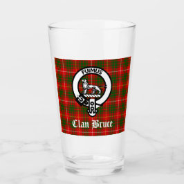 Clan Bruce Crest Badge & Tartan Glas