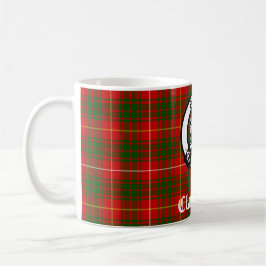 Clan Bruce Crest Badge & Tartan Koffiemok