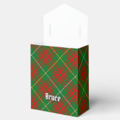 Clan Bruce Crest over de jacht op Tartan Bedankdoosjes (Geopend)