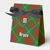 Clan Bruce Crest over de jacht op Tartan Bedankdoosjes (Voorkant Zijde)