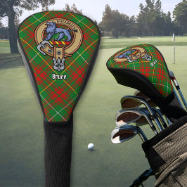 Clan Bruce Crest over de jacht op Tartan Golfheadcover