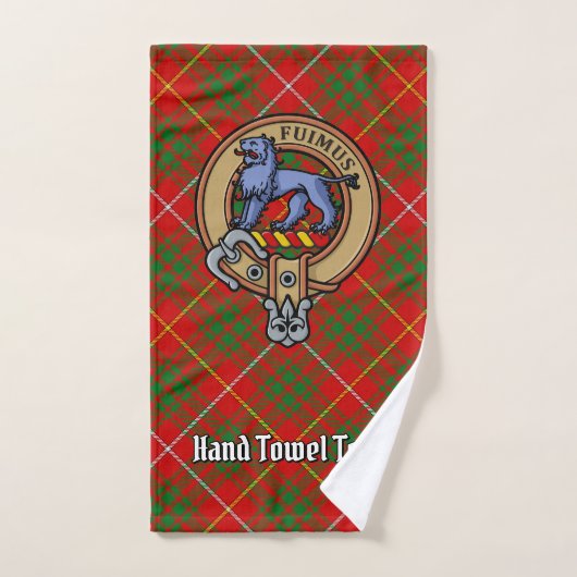 Clan Bruce Crest over Tartan Bad Handdoek (Handdoek)