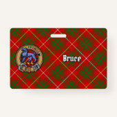 Clan Bruce Crest over Tartan Badge (Voorkant)