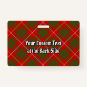 Clan Bruce Crest over Tartan Badge (Achterkant)