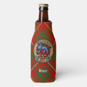 Clan Bruce Crest over Tartan Flesjeskoeler (Fles Voorkant)