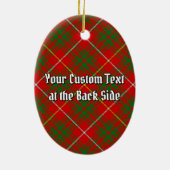 Clan Bruce Crest over Tartan Keramisch Ornament (Achterkant)