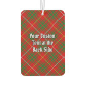 Clan Bruce Crest over Tartan Luchtverfrisser (Achterkant)