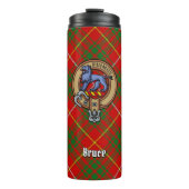 Clan Bruce Crest over Tartan Thermosbeker (Voorkant)