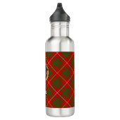 Clan Bruce Crest over Tartan Waterfles (Rechts)