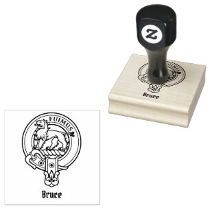 Clan Bruce Crest Rubber Stamp Rubberstempel