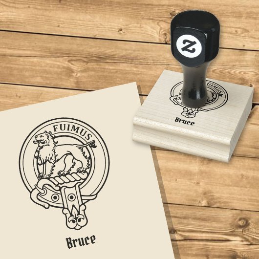 Clan Bruce Crest Rubber Stamp Rubberstempel