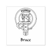 Clan Bruce Crest Rubber Stamp Zelfinktende Stempel (Design)