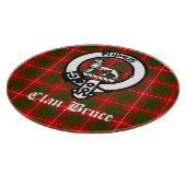 Clan Bruce Crest Tartan Custom Snijplank (Hoek)