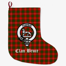 Clan Bruce Crest & Tartan  Grote Kerstsok