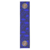 Clan Bruce Crest & Tartan Knot Korte Tafelloper (Voorkant)