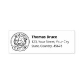 Clan Bruce Crest Zelfinktende Stempel (Design)