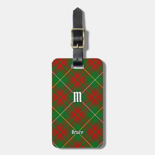 Clan Bruce Hunting Tartan Bagagelabel (Voorkant verticaal)