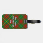 Clan Bruce Hunting Tartan Bagagelabel (Achterkant horizontaal)