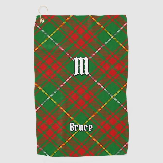 Clan Bruce Hunting Tartan Golfhanddoek (Voorkant)
