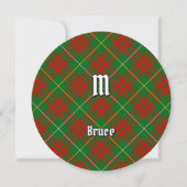 Clan Bruce Hunting Tartan Kaart (Voorkant)