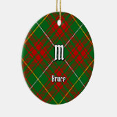 Clan Bruce Hunting Tartan Keramisch Ornament (Rechts)