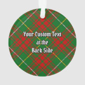 Clan Bruce Hunting Tartan Ornament (achterkant)