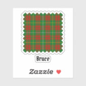 Clan Bruce Hunting Tartan Sticker (Vel)